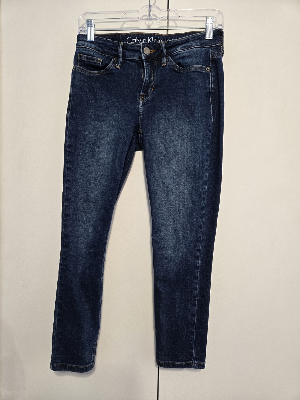 Calvin‎ Klein Jeans Capri Dark Wash Stretch Denim Size 4
